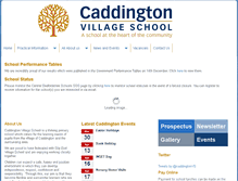Tablet Screenshot of caddingtonschool.net